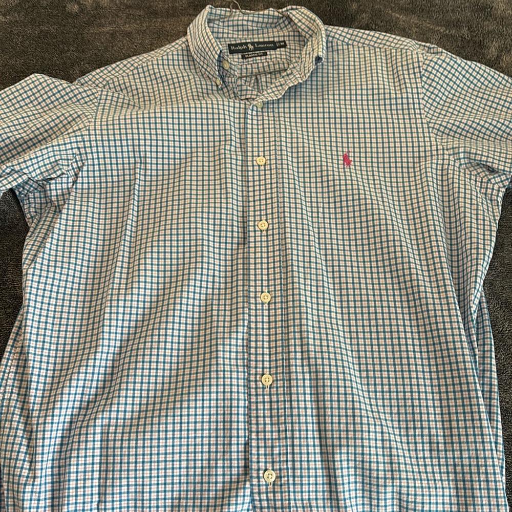 Men’s Polo short sleeve button down tee